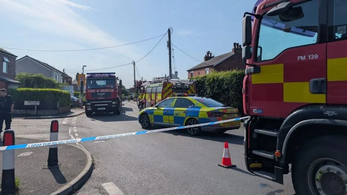 Lorry Crashes Into House in Banks, Lancashire