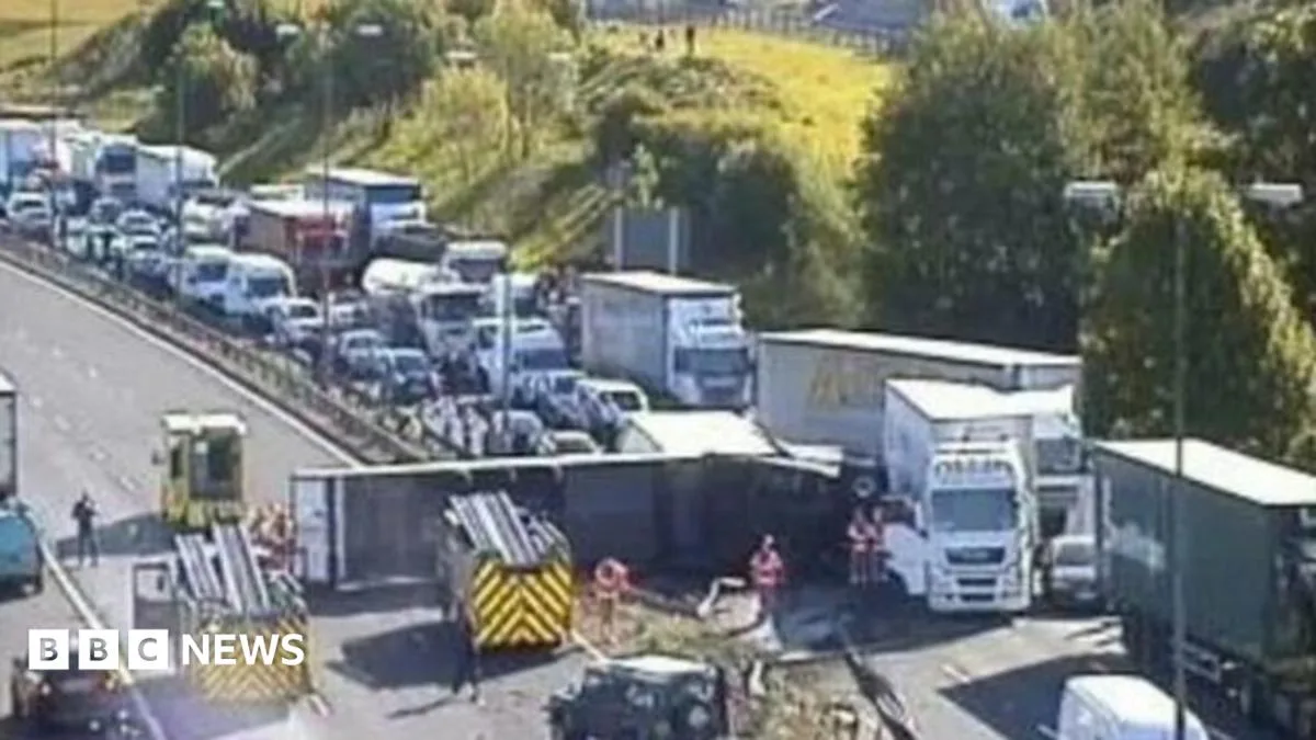 Lorry Driver Critical After M62 Crash Near Rochdale