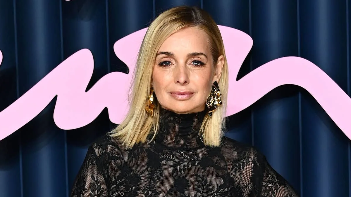 Louise Redknapp Dazzles in Sheer Lace Gown at Fashion Awards