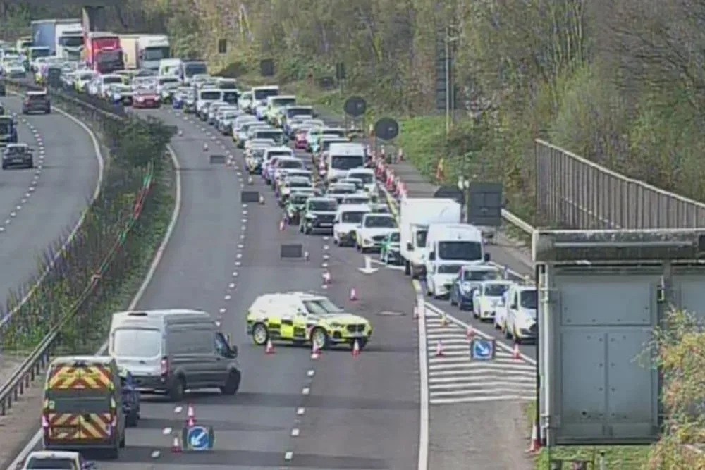 M23 Crash Near Gatwick Airport Sparks Major Rush Hour Delays