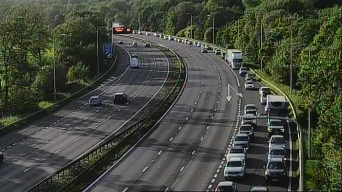 M6 Crash Near Stoke Causes 45-Minute Delays and Gridlock