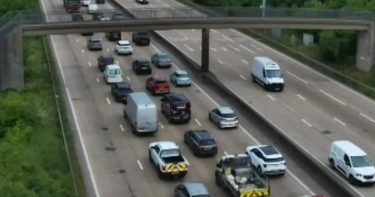 M25 Shut After Car Fire Causes Major Delays