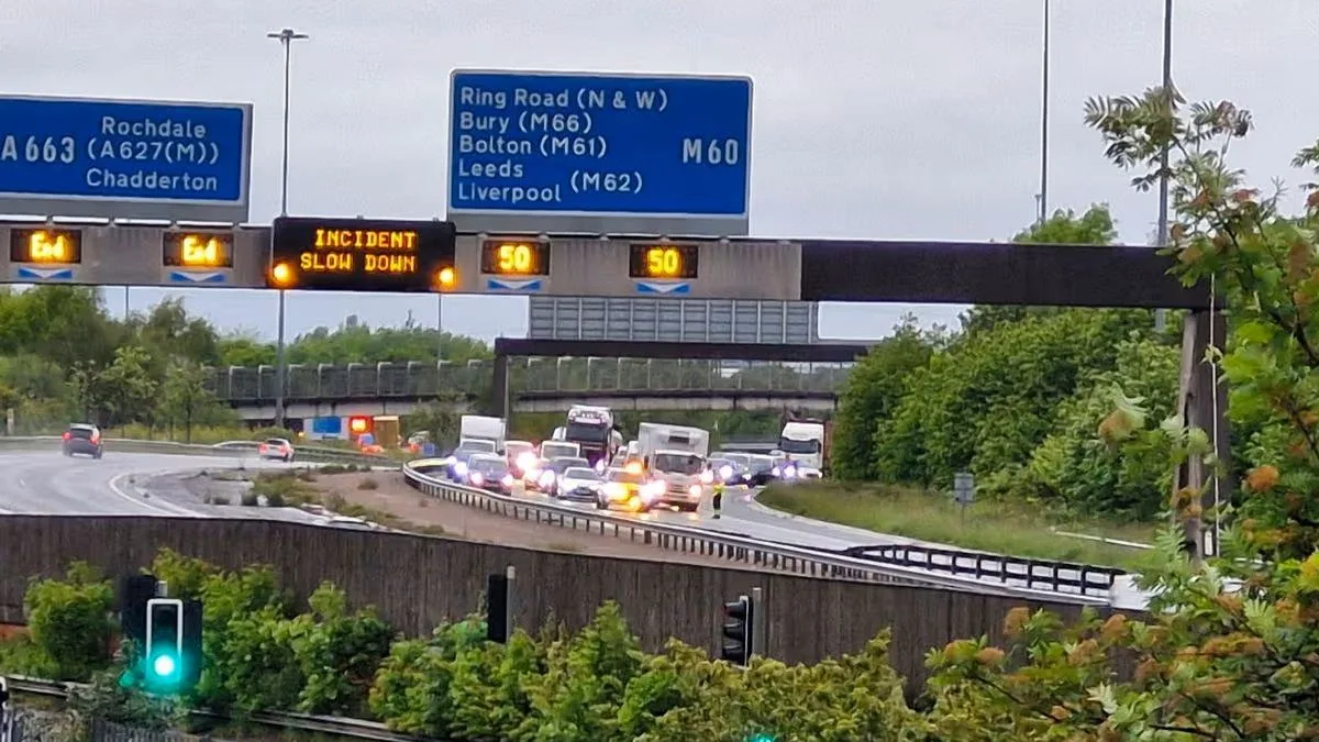 M60 Manchester Closure: Police Incident Causes Rush Hour Delays