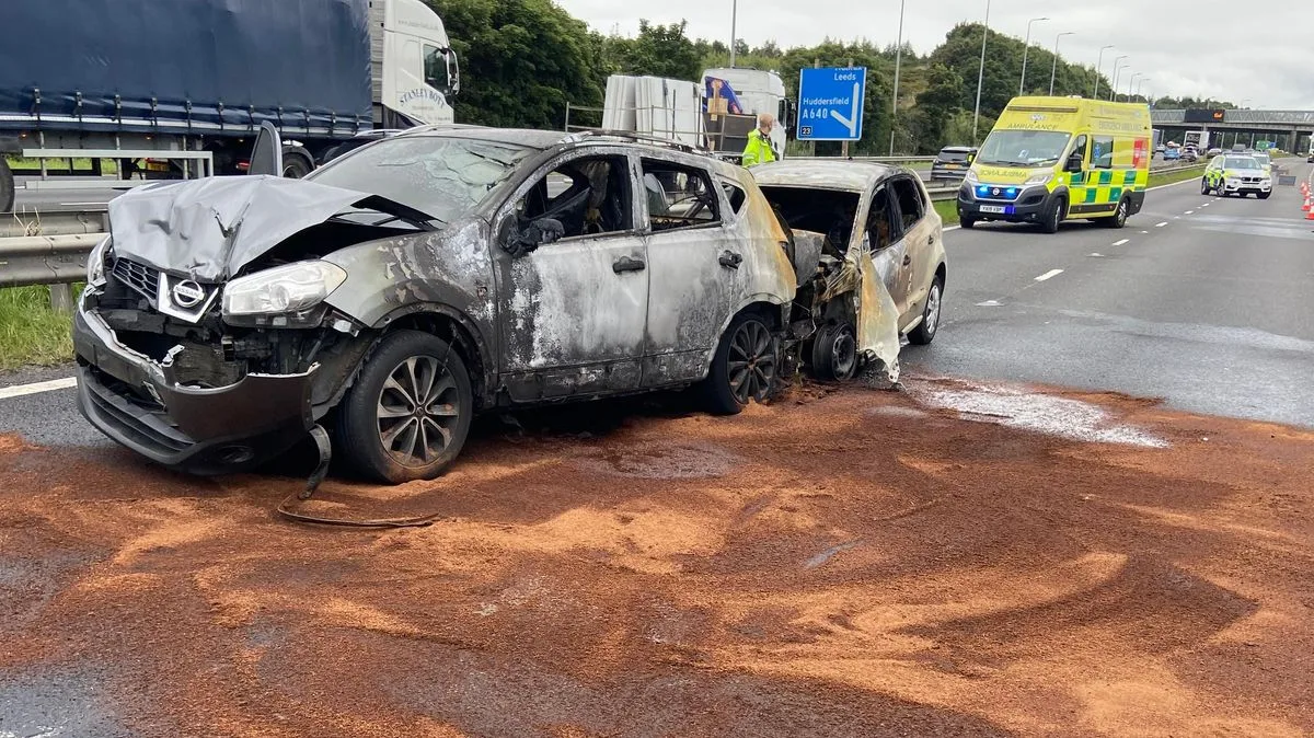 M62 Shut After Multi Vehicle Crash 90 Minute Delays