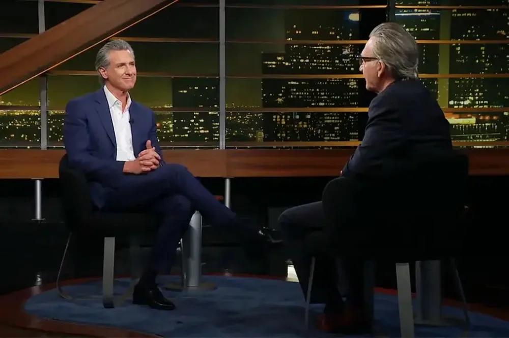 Bill Maher Challenges Gavin Newsom Over Fox News Lawsuit, Accuses Him of Imitating Trump
