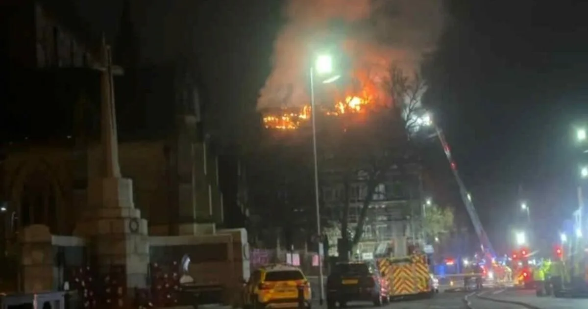 Historic Bury Building Engulfed by Major Fire