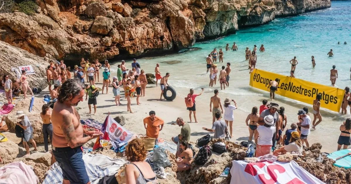Mallorca Locals 'Occupy' Instagram-Famous Beach in Protest Against Overtourism
