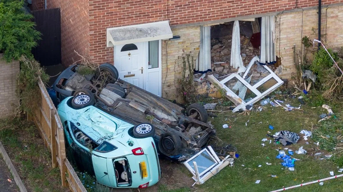 Man Dies After Car Crashes Into Pensioner's Home in Peterborough
