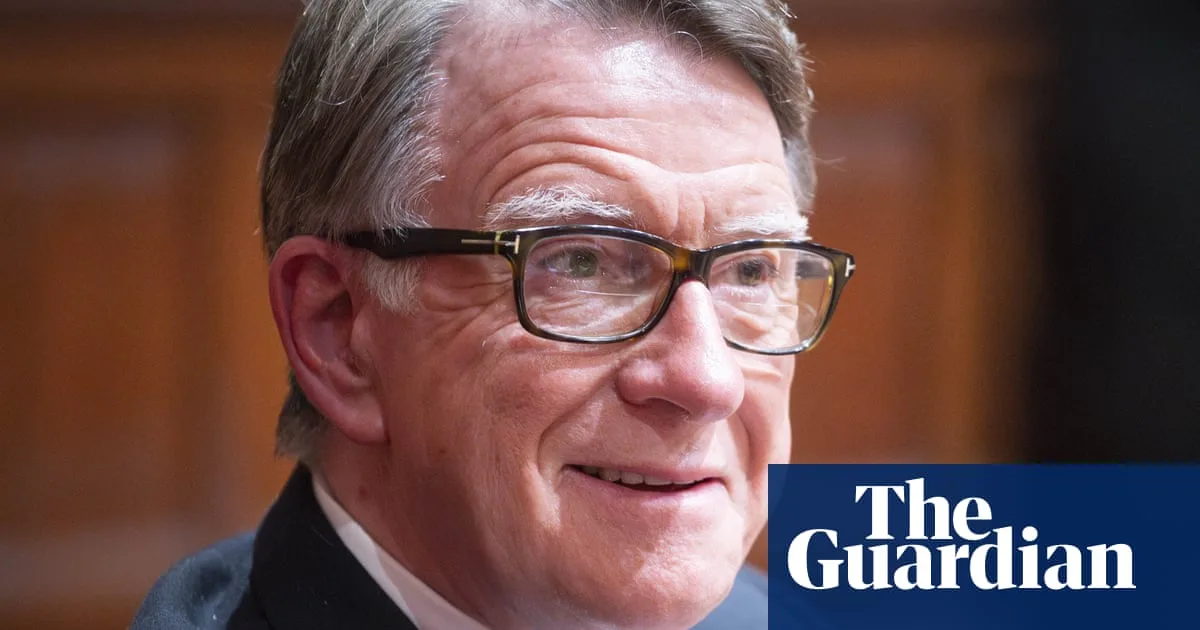 ISC Chair Vows to Publish Mandelson Files Despite Embarrassment to No 10