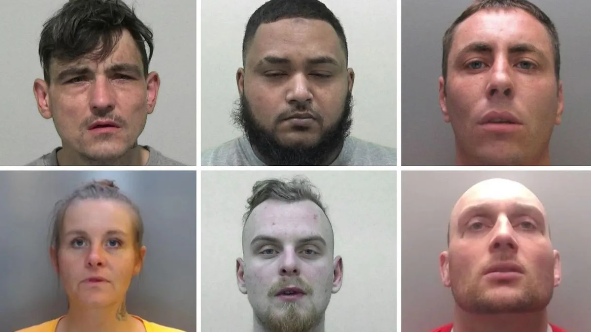 Faces of 39 Dangerous North East Criminals Jailed in September