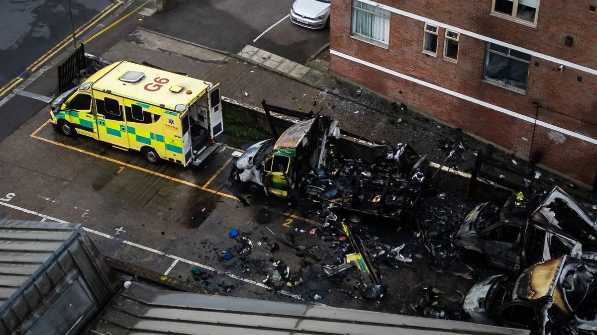 Masked Trio Torch Ambulances In Antisemitic Hate Crime