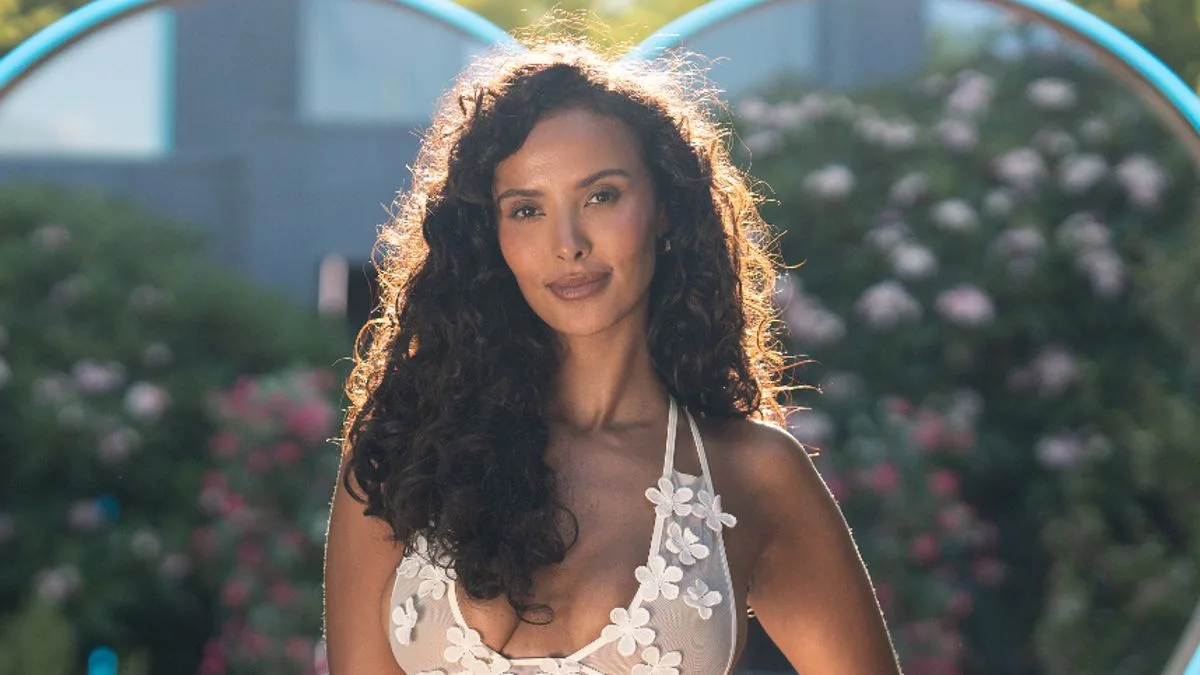 Maya Jama Stuns in Sheer Feather Dress Ahead of Love Island All Stars Launch