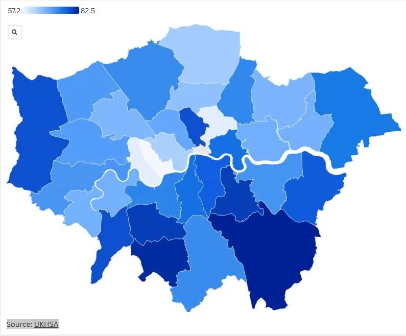 Measles Outbreak Hits London Areas with Low Vaccination Rates