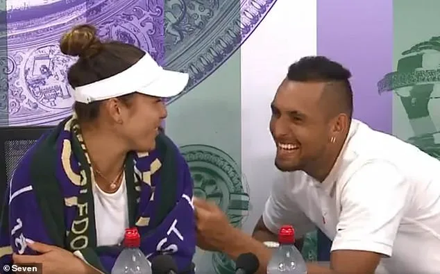 Nick Kyrgios and Desirae Krawczyk's Flirtatious Press Conference Steals Show at Wimbledon