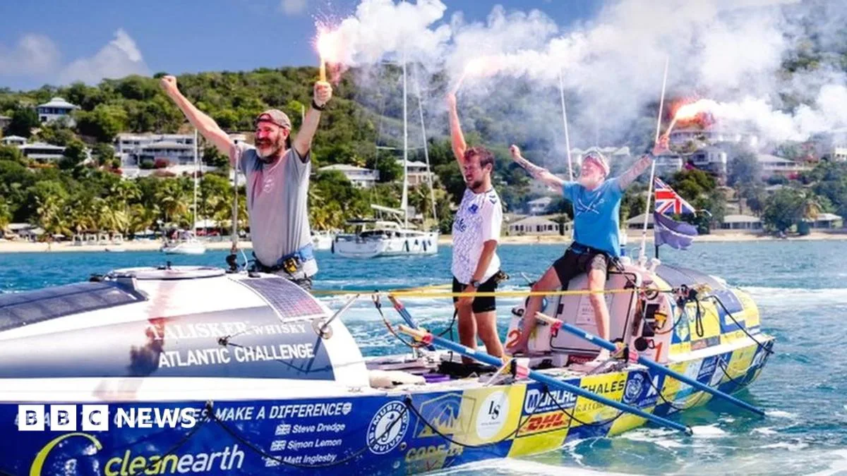 Former and Serving Police Officers Row 3,000 Miles Across Atlantic for Charity