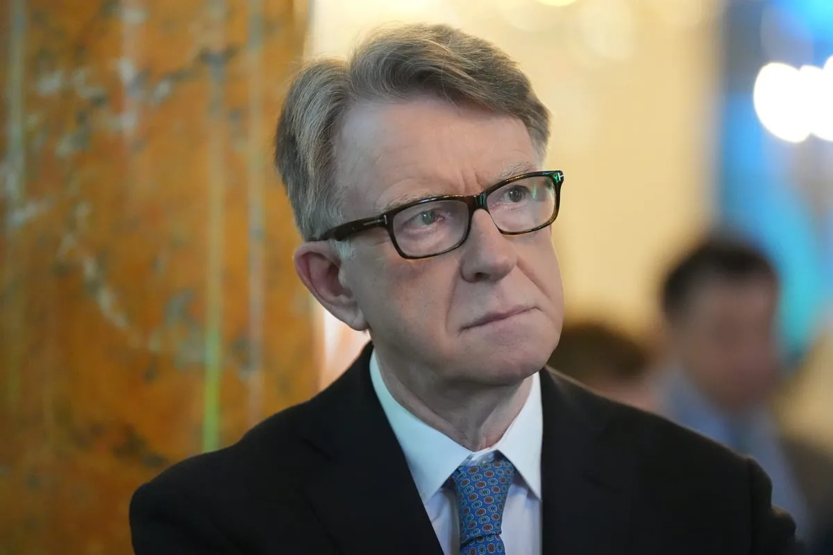 Minister Says Mandelson Should Donate Payoff to Charity Over Epstein Scandal