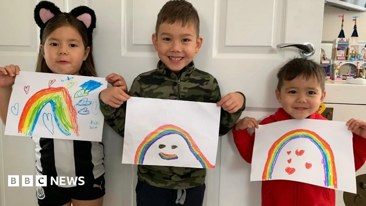 Rainbow Pictures Spring Up Across UK to Spread Hope During Coronavirus Lockdown
