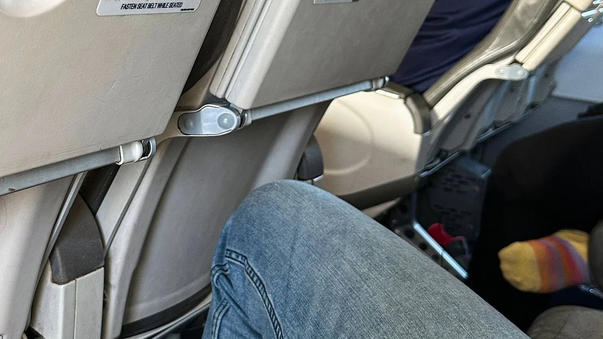 Dad's 'savage' revenge on plane seat-kicking boy wins praise