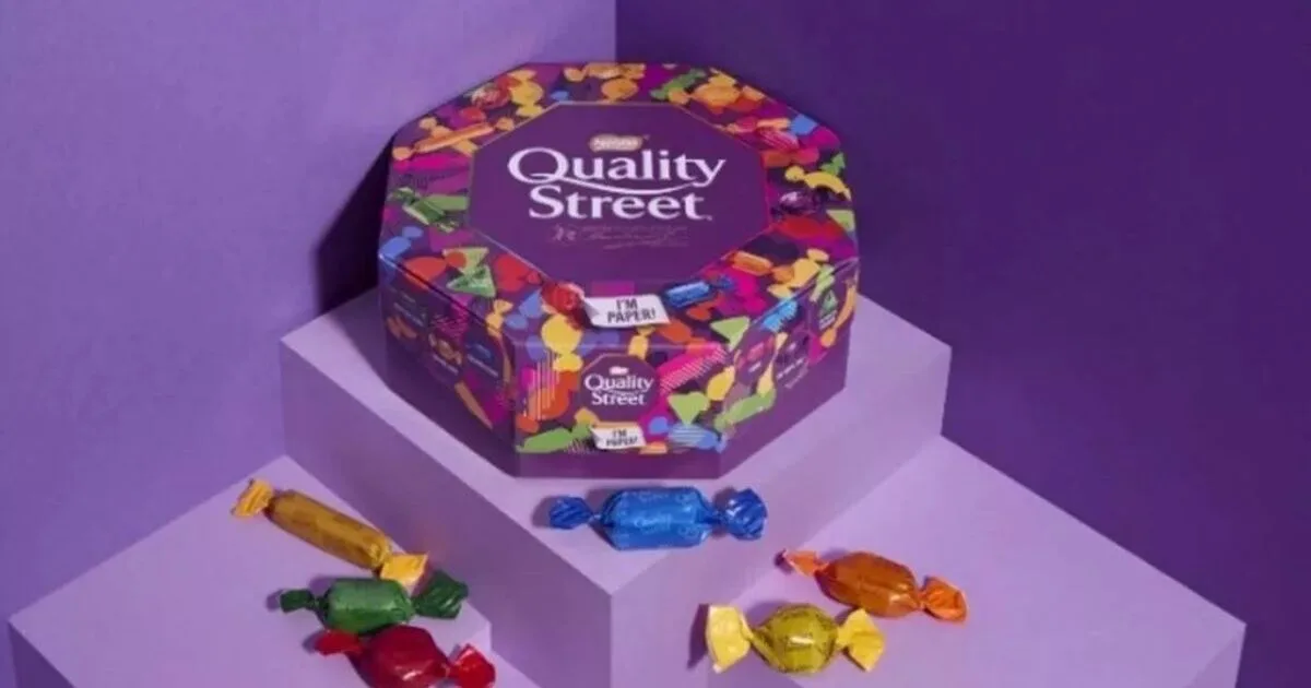 Nestlé's Quality Street Paper Tubs Spark Christmas Fury