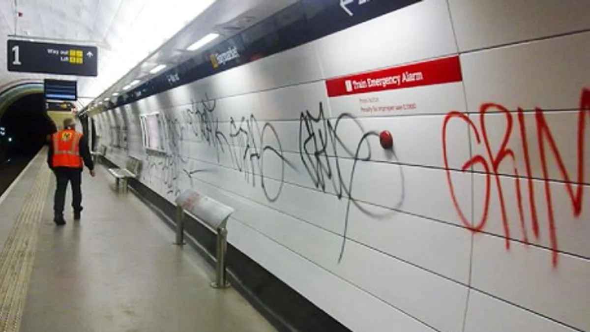 Police Hunt Vandals After Christmas Day Graffiti Spree on Metro