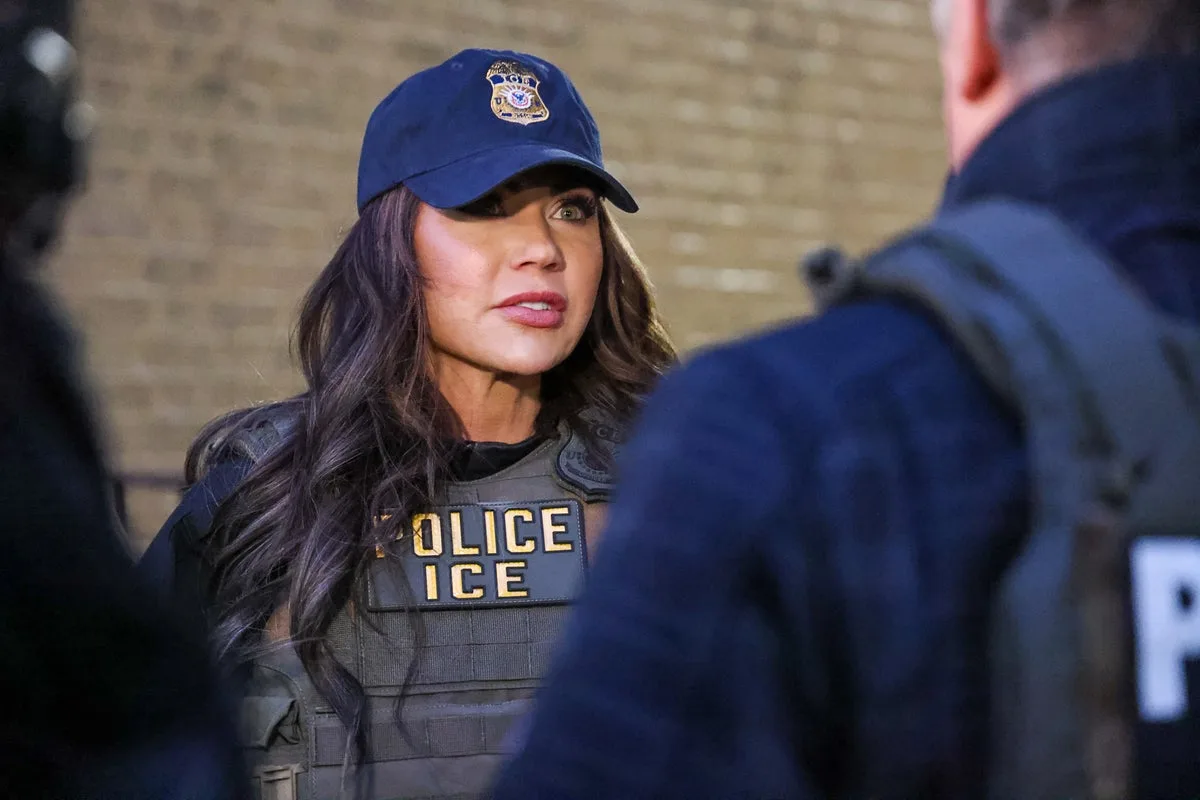 Noem Criticised for Using Nirvana Song in ICE Raid Video