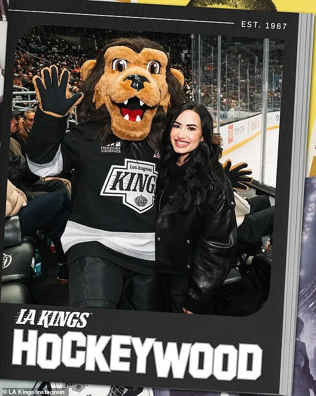 Demi Lovato Enjoys Hockey Game with Fiancé and Reunites with Will Ferrell