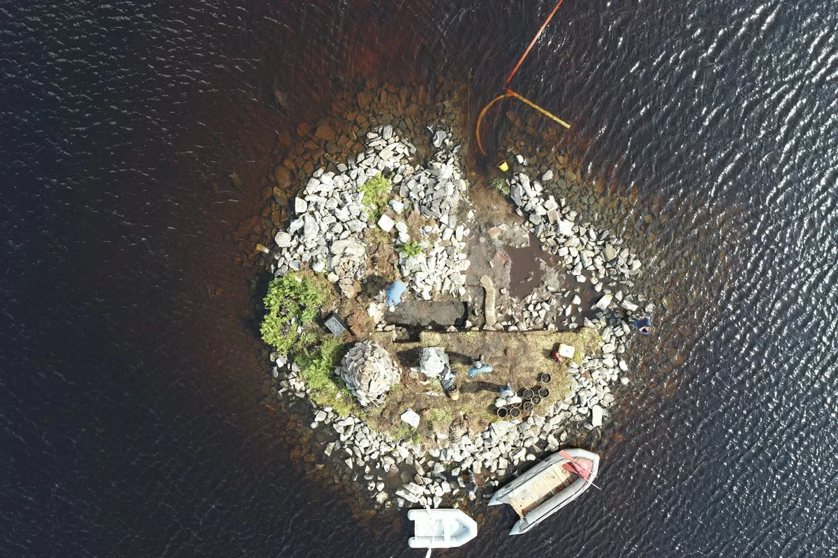 Artificial Island Older Than Stonehenge Reveals Timber Platform in Scottish Loch