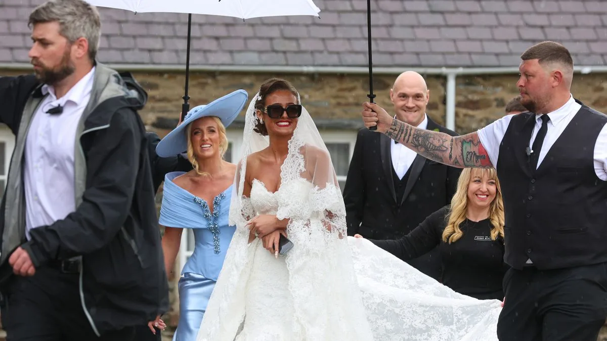Paris Fury Stuns in Blue at Daughter Venezuela's Wedding as Tyson Gets Emotional