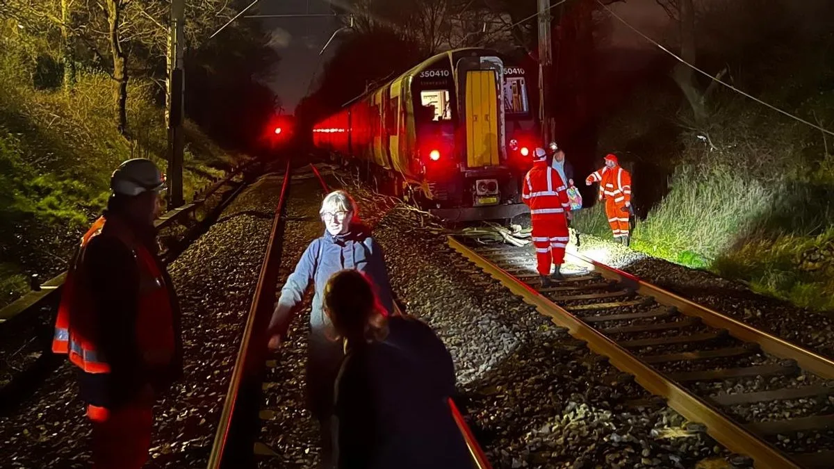 Passengers Evacuated After Train Hits Fallen Tree Near Penkridge