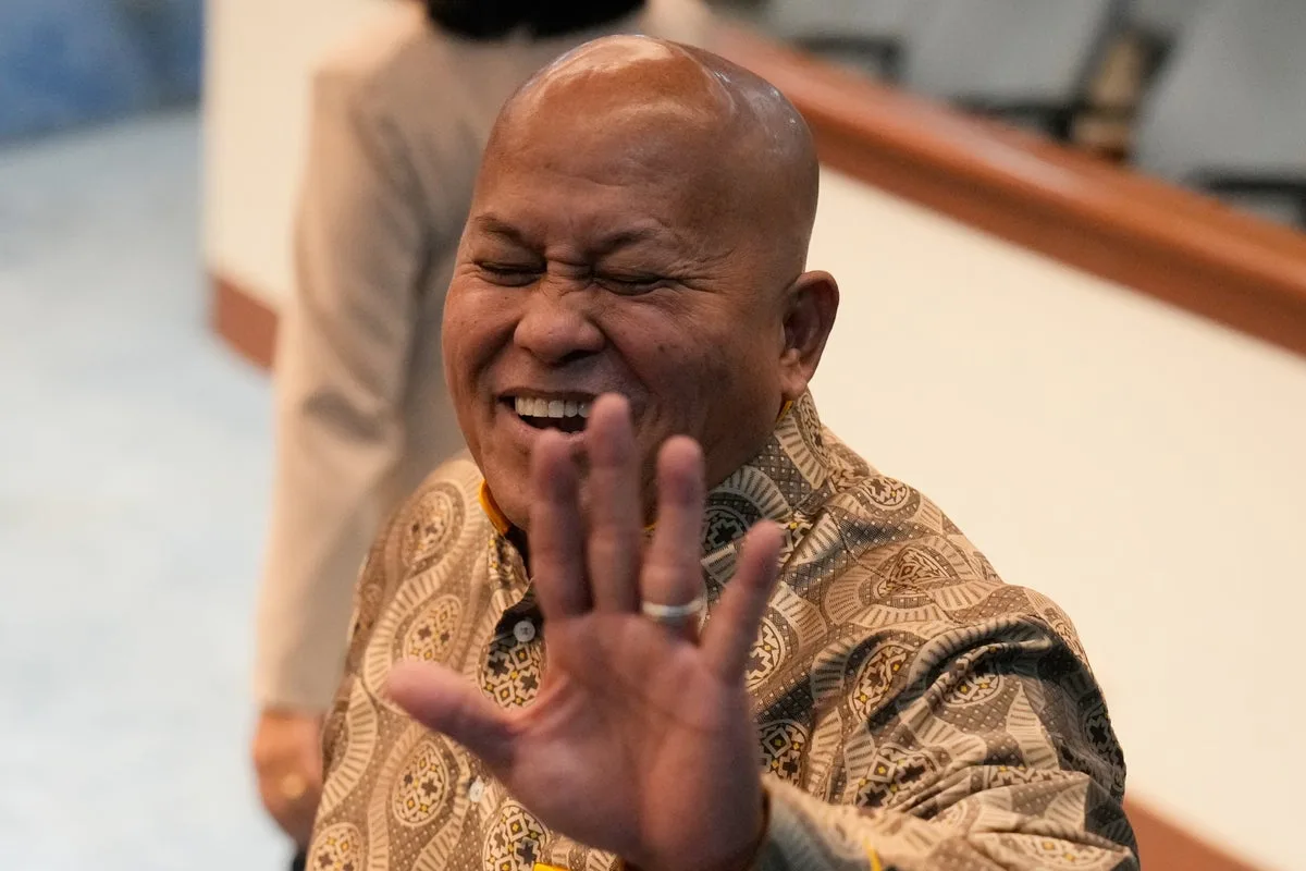 Philippine Justice Chief Orders Arrest of ICC-Wanted Senator