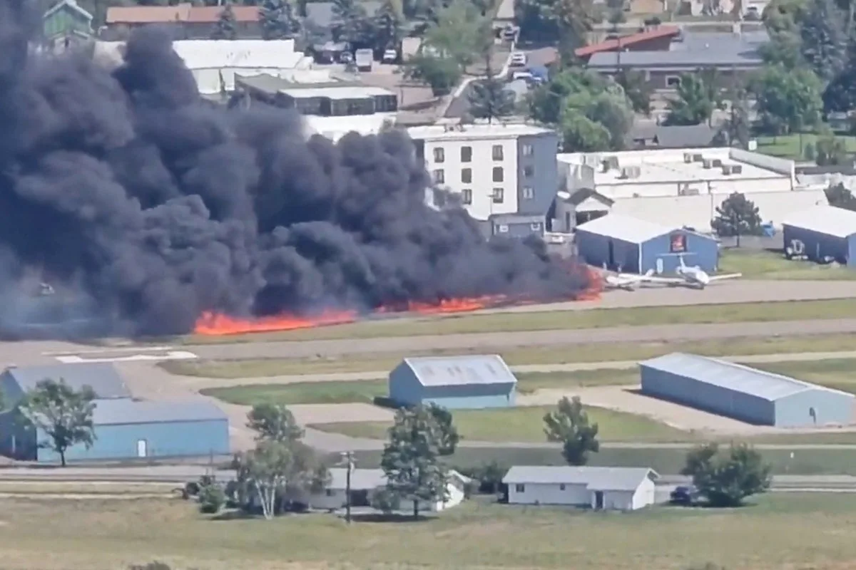 Two Injured After Small Plane Crash at Montana Airport Causes Fireball