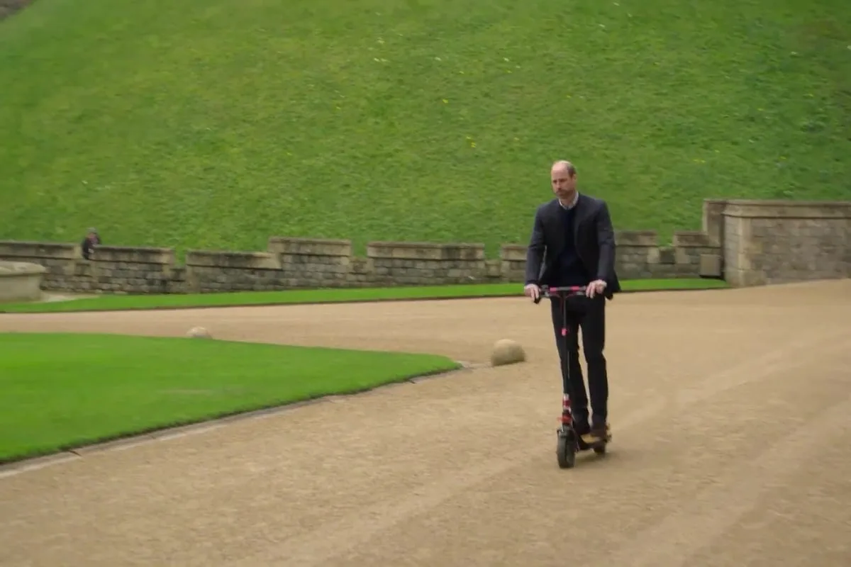 Prince William Banned From Using E-Scooter at Windsor Home
