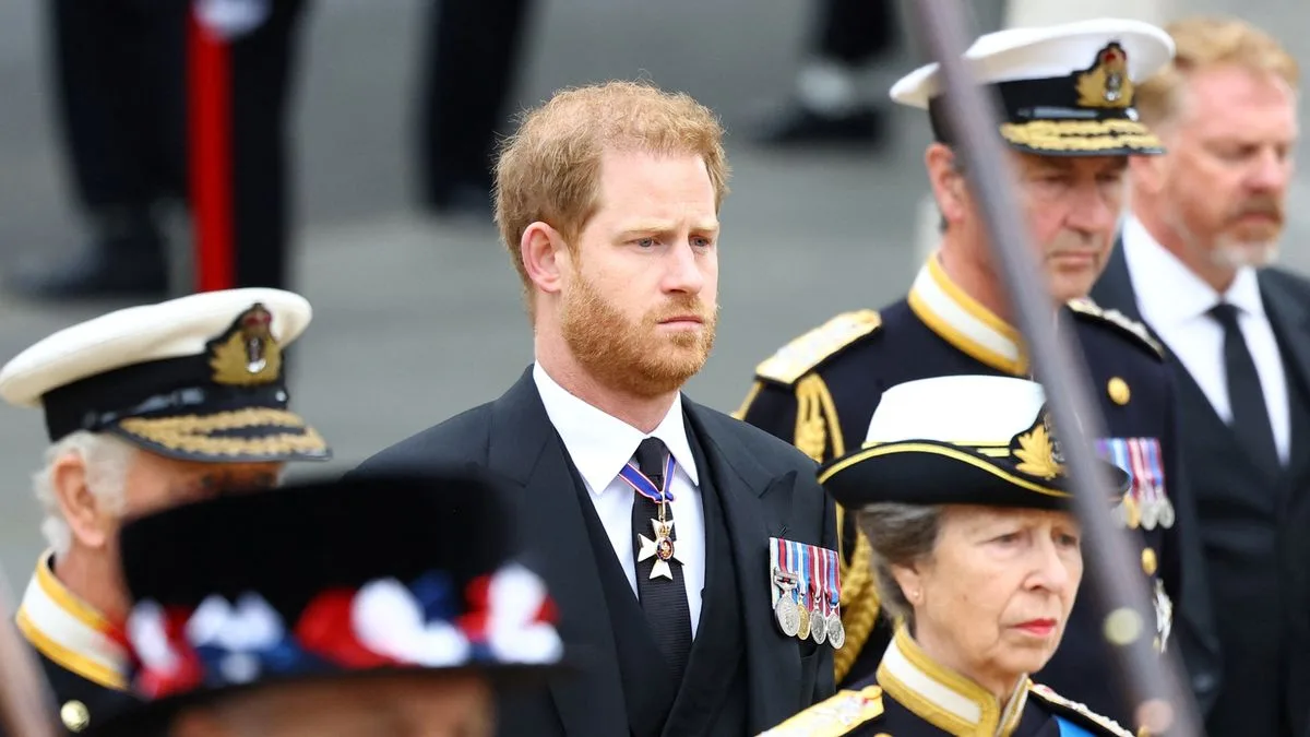 Princess Anne's Poignant Final Gesture for Prince Harry After Queen's Death Revealed