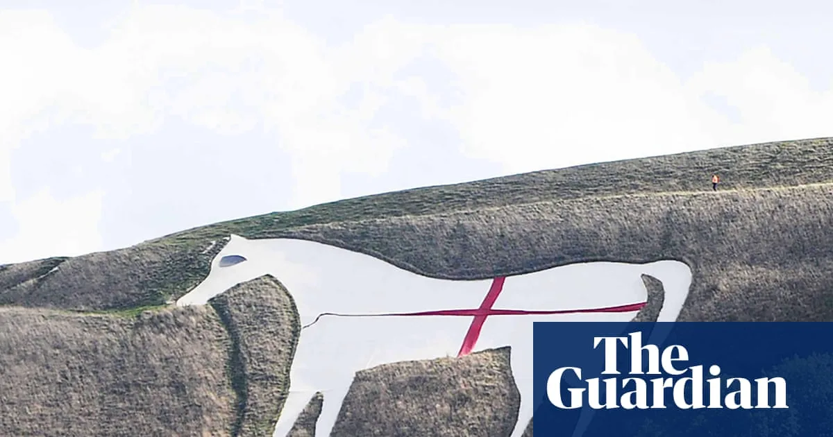 St George's Cross on Westbury White Horse Removed, Damage Assessment Underway