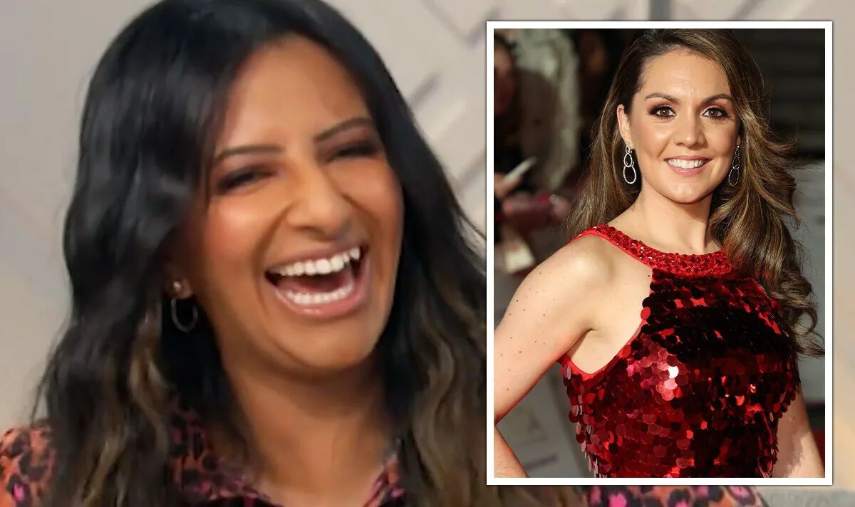 Ranvir Singh playfully calls Laura Tobin a 'cow' for recycling NTA dress