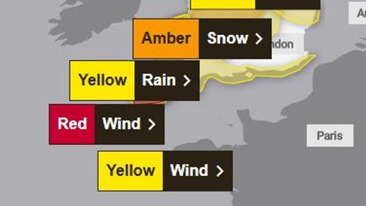 Rare Red Weather Warning As Storm Goretti Brings 100mph Winds