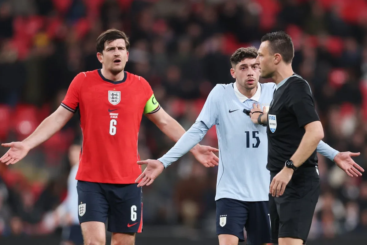 Referee Error: Uruguay's Ugarte Shown Two Yellows but No Red in England Friendly