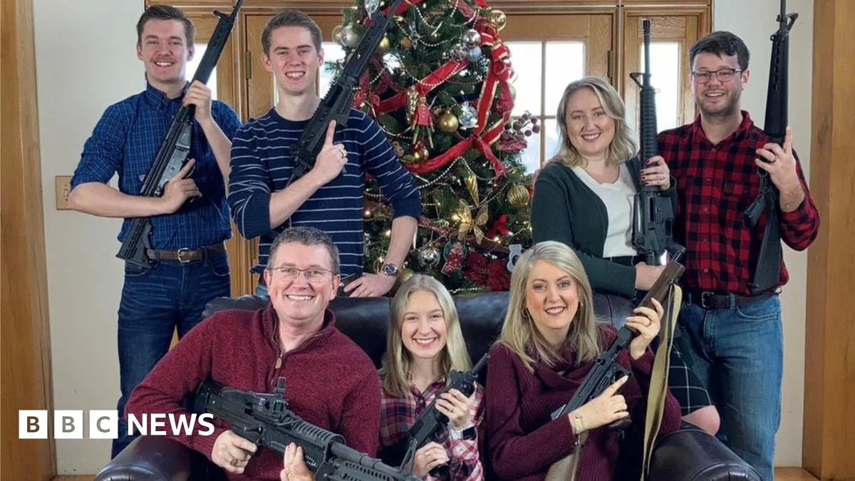 US Congressman Thomas Massie Criticised for Christmas Photo with Guns