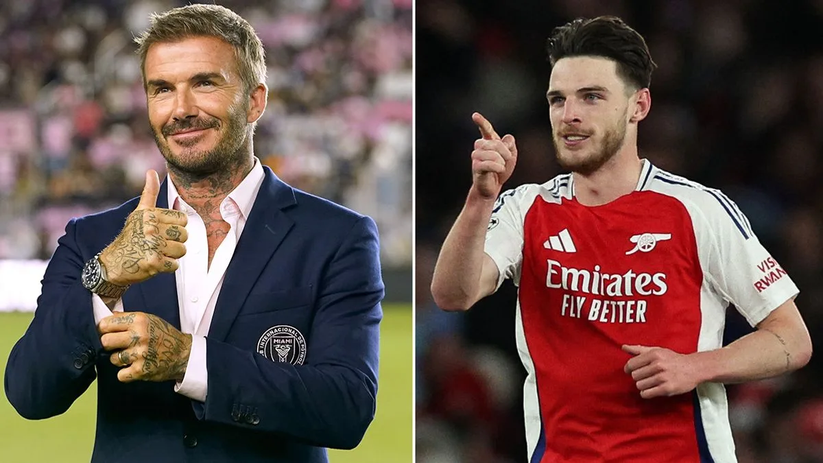 Declan Rice Shocked by David Beckham's Message After Free-Kick Heroics