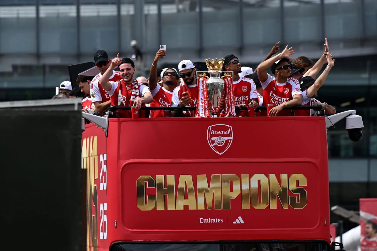 Rice Warns Rivals As Arsenal Celebrate Title Parade