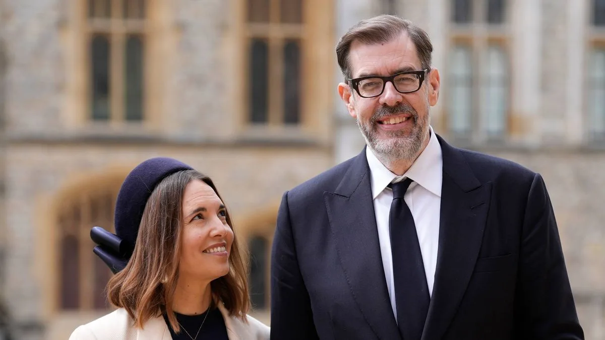 Richard Osman Awarded OBE by Princess Royal at Windsor