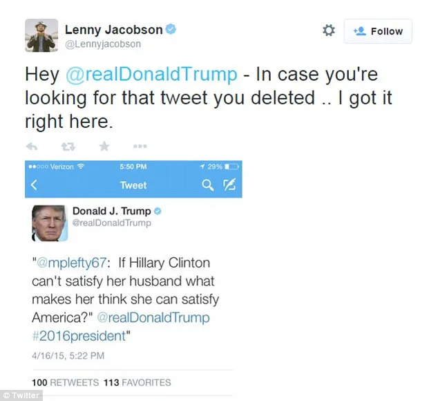 Donald Trump Staffer Retweets Crude Hillary Clinton Joke