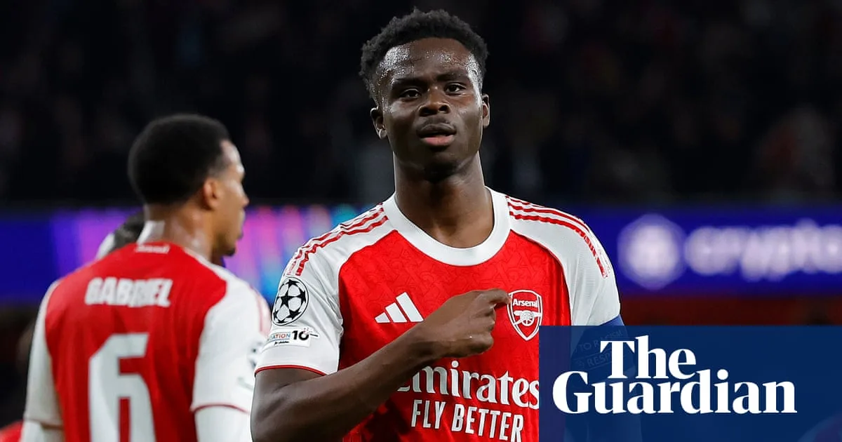 Saka Meets Coach After Champions League Win