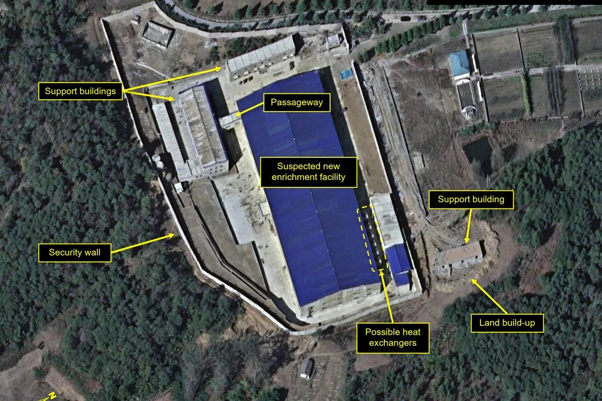 Satellite Images Reveal New North Korea Nuclear Plant