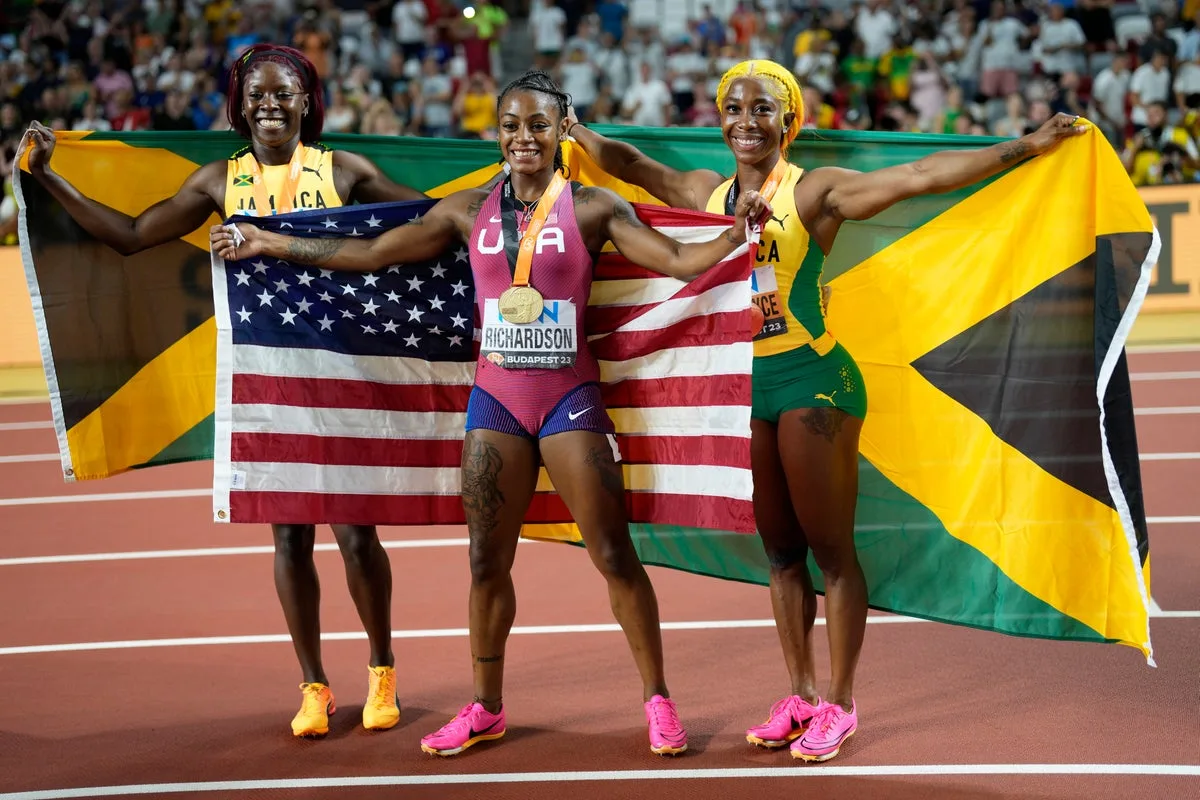 Sha'Carri Richardson Wins World 100m Title, Dina Asher-Smith Eighth