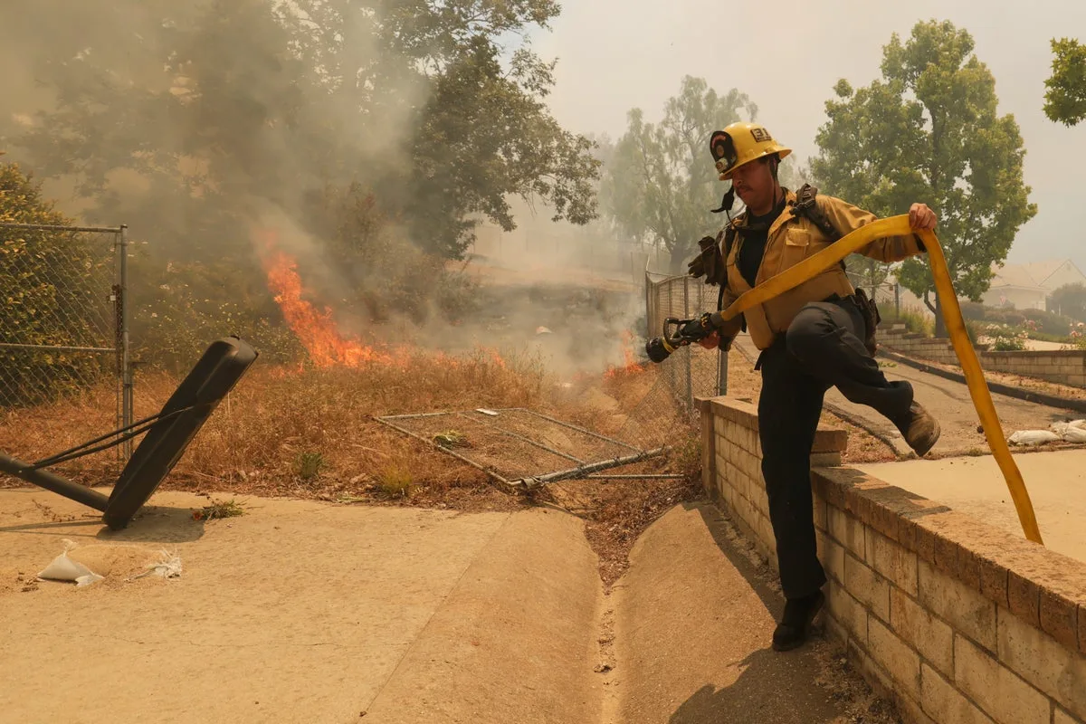 Simi Valley Brush Fire Forces Evacuations