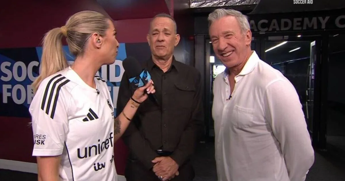 Tom Hanks and Tim Allen Drop Swear Word Live on Soccer Aid 2026