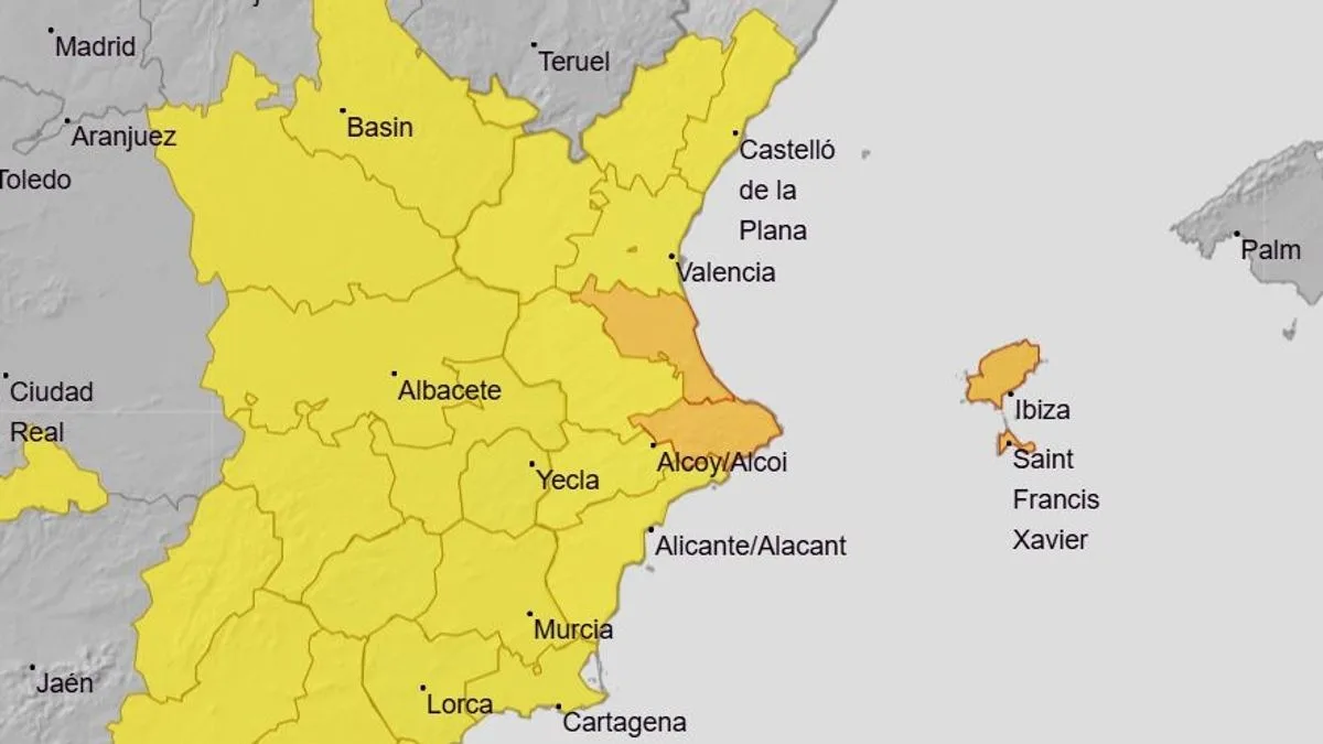 Spain Storms: Murcia and Benidorm Hit by Flash Flood Warnings