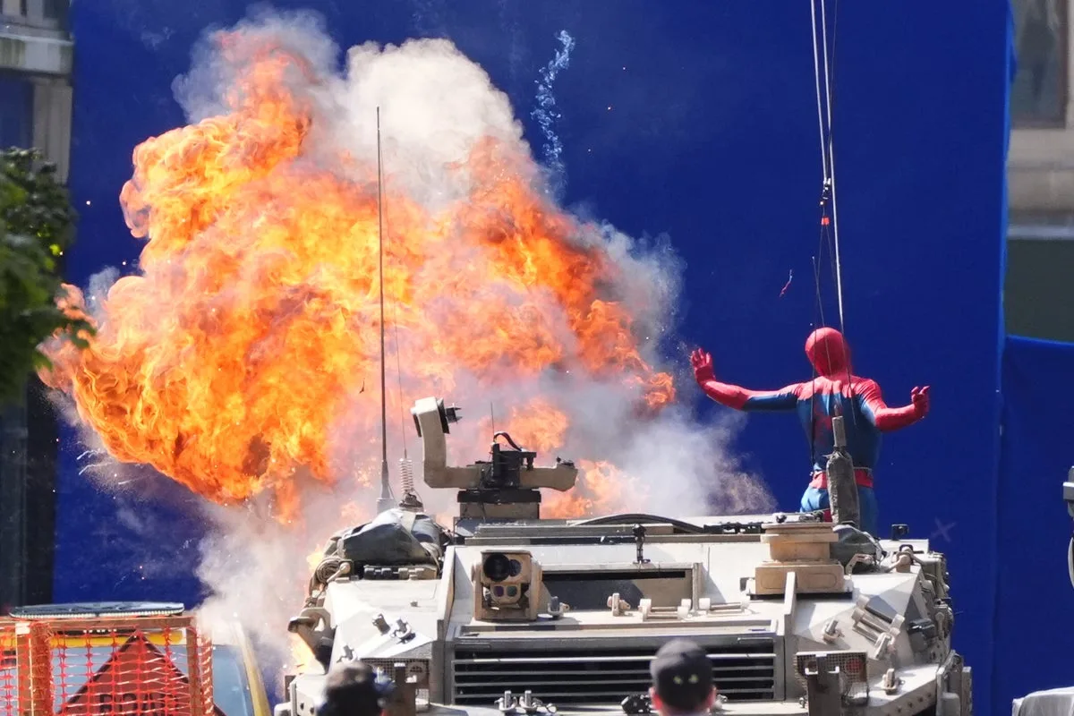 Spider-Man Stunt Double Films Brand New Day in Glasgow
