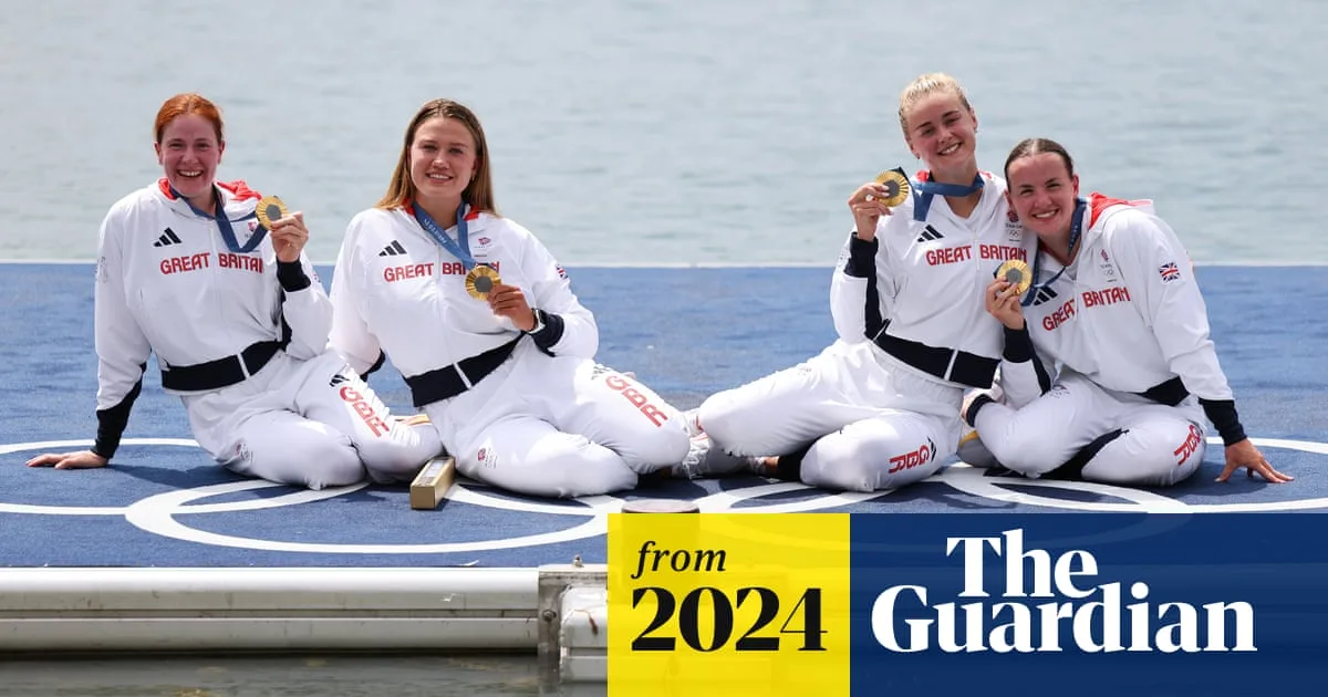Tearful GB rower Lola Anderson pays tribute to late father after Olympic gold